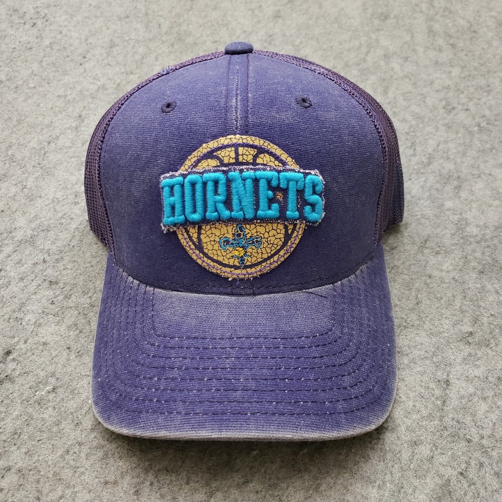 NEW Charlotte Hornets Hat Cap Snap Back Purple Blue Adidas NBA Basketball Men A1